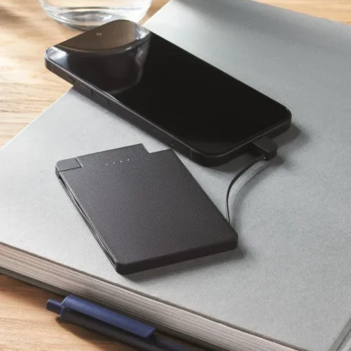 Gift Campaign Powerbank magnetico da 2.500 mAh con cavetti integrati iOS e tipo C> Power Bank Personalizzati