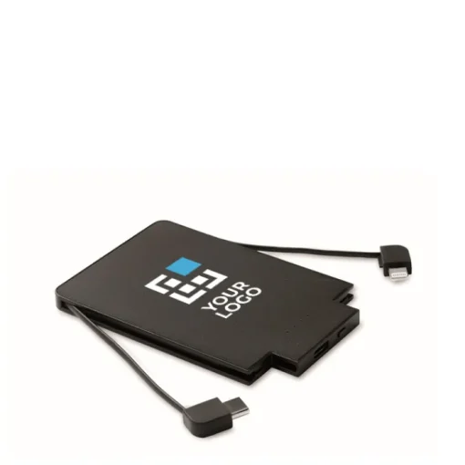 Gift Campaign Powerbank magnetico da 2.500 mAh con cavetti integrati iOS e tipo C> Power Bank Personalizzati