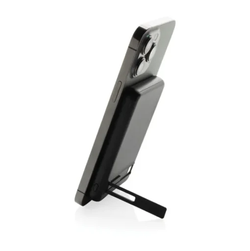 Gift Campaign Powerbank magnetico in bambù con ricarica wireless 5.000 mAh> Power Bank Personalizzati