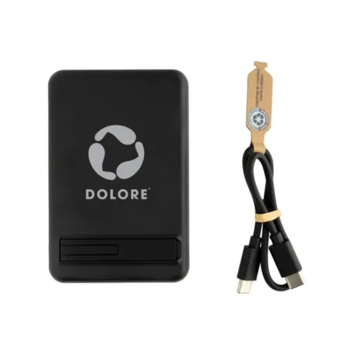 Gift Campaign Powerbank magnetico in bambù con ricarica wireless 5.000 mAh> Power Bank Personalizzati