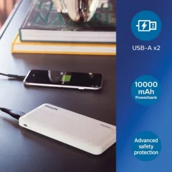 Gift Campaign Powerbank personalizzati da 10.000 mAh con doppia uscita USB Philips></noscript> Power Bank Personalizzati