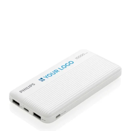 Gift Campaign Powerbank personalizzati da 10.000 mAh con doppia uscita USB Philips> Power Bank Personalizzati