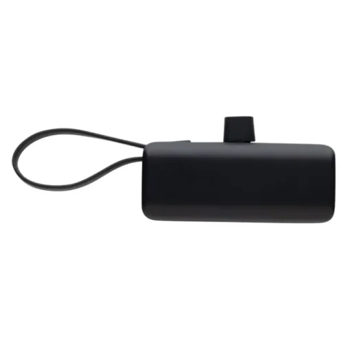 Gift Campaign Powerbank portatile in plastica riciclata con laccetto da 3.000 mAh> Power Bank Personalizzati