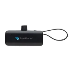 Gift Campaign Powerbank portatile in plastica riciclata con laccetto da 3.000 mAh></noscript> Power Bank Personalizzati