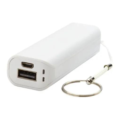 Gift Campaign Powerbank promozionale da 1.200 mAh con anello portachiavi Energy> Power Bank Personalizzati