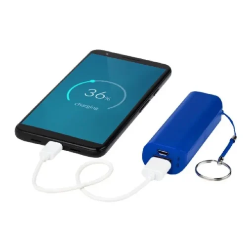 Gift Campaign Powerbank promozionale da 1.200 mAh con anello portachiavi Energy> Power Bank Personalizzati
