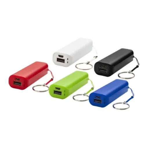 Gift Campaign Powerbank promozionale da 1.200 mAh con anello portachiavi Energy> Power Bank Personalizzati