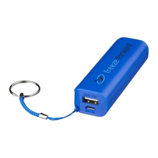 Gift Campaign Powerbank promozionale da 1.200 mAh con anello portachiavi Energy> Power Bank Personalizzati