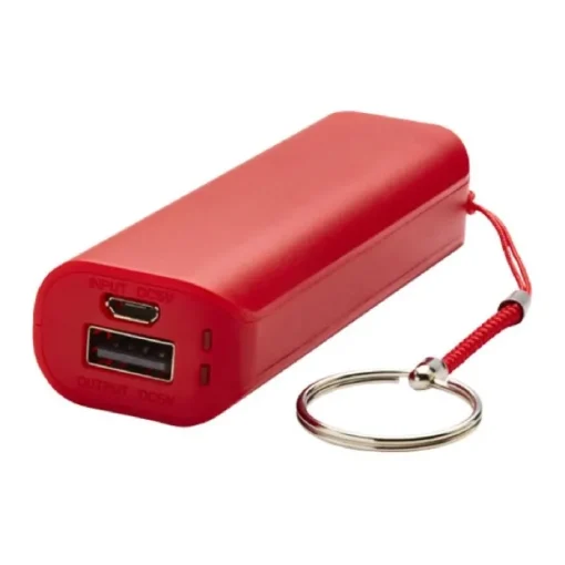 Gift Campaign Powerbank promozionale da 1.200 mAh con anello portachiavi Energy> Power Bank Personalizzati