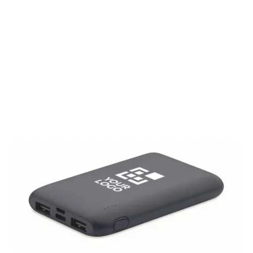 Gift Campaign Powerbank promozionale rettangolare in ABS riciclato da 5.000 mAh> Power Bank Personalizzati