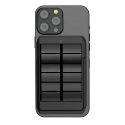 Gift Campaign Powerbank solare in abs riciclato 5.000 mAh e caricatore magnetico 10W> Power Bank Personalizzati