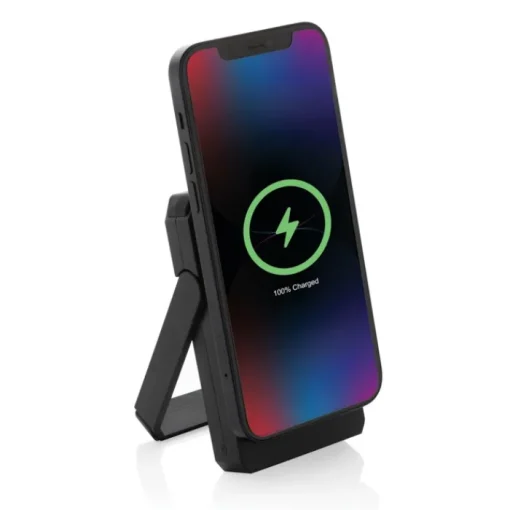 Gift Campaign Powerbank solare in abs riciclato 5.000 mAh e caricatore magnetico 10W> Power Bank Personalizzati