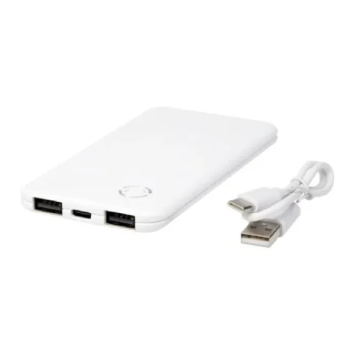 Gift Campaign Powerbank sottile da 4.000 mAh con 2 porte USB A ed una tipo C> Power Bank Personalizzati