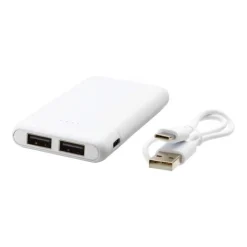 Gift Campaign Powerbank tascabile da 5.000 mAh con doppia porta USB Heroe></noscript> Power Bank Personalizzati