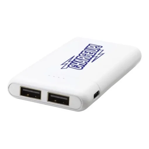 Gift Campaign Powerbank tascabile da 5.000 mAh con doppia porta USB Heroe> Power Bank Personalizzati