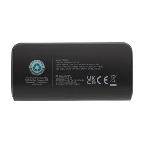Gift Campaign Powerbank tascabile per varie dispositivi a carica rapida da 5.000 mAh> Power Bank Personalizzati|Gadget Per L'Ufficio