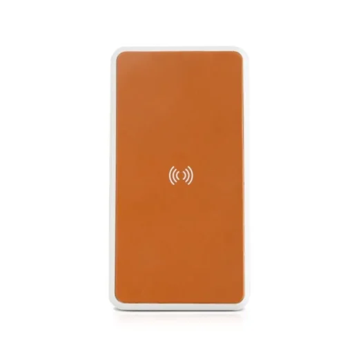 Gift Campaign Powerbank wireless in ABS rivestita in similpelle riciclata 8.000mAh> Power Bank Personalizzati