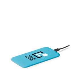 Gift Campaign Powerbank wireless rettangolare ultrasottile con finitura gommata da 5W></noscript> Power Bank Personalizzati