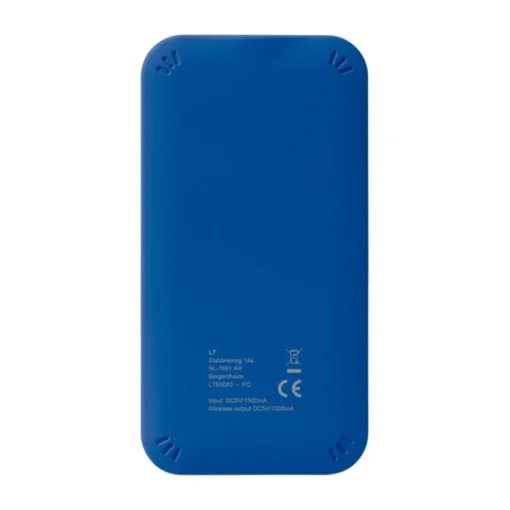 Gift Campaign Powerbank wireless rettangolare ultrasottile con finitura gommata da 5W> Power Bank Personalizzati