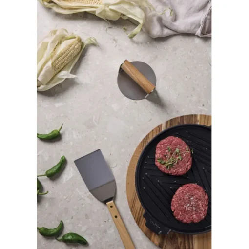 Gift Campaign Pressa per hamburger in acciaio inox con manico in legno Paso> Altri Utensili Da Cucina