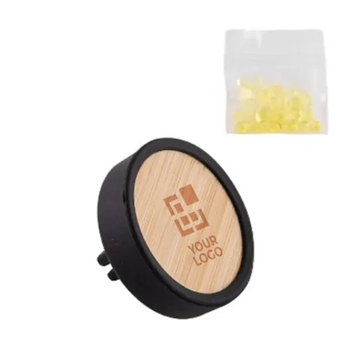 Gift Campaign Profumatore per auto in bambù e silicone con perle al limone> Gadget Per Auto