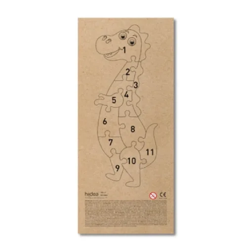 Gift Campaign Puzzle a forma di dinosauro realizzato in legno di pino> Giochi E Passatempo