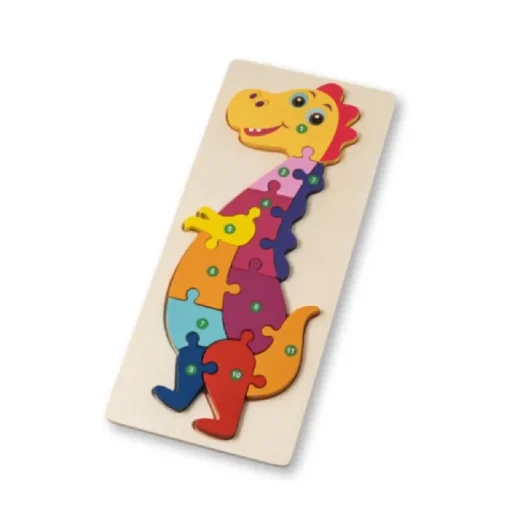 Gift Campaign Puzzle a forma di dinosauro realizzato in legno di pino> Giochi E Passatempo