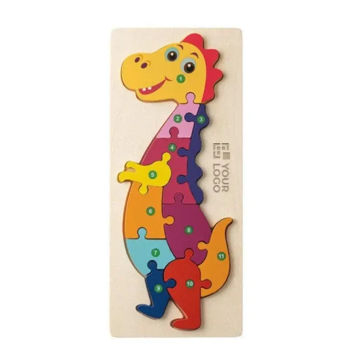 Gift Campaign Puzzle a forma di dinosauro realizzato in legno di pino> Giochi E Passatempo