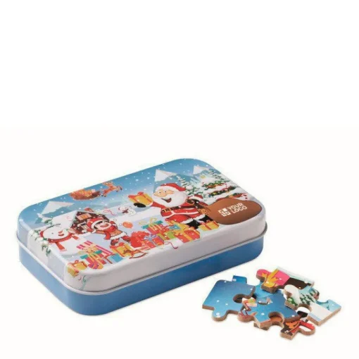 Gift Campaign Puzzle natalizio da 60 pezzi per bambini in scatola di latta Box> Gadget Natalizi