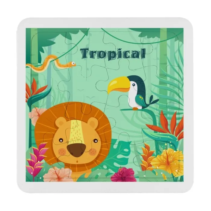 Gift Campaign Puzzle personalizzabile con logo in cartone 16 pezzi Piz> Gadget Ecologici