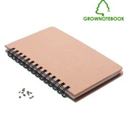 Gift Campaign Quaderni a spirale personalizzati pagine a righe con semi Grow> Gadget Ecologici|Taccuini Ecologici