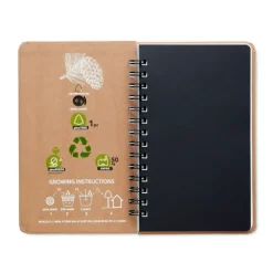 Gift Campaign Quaderni a spirale personalizzati pagine a righe con semi Grow></noscript> Gadget Ecologici|Taccuini Ecologici