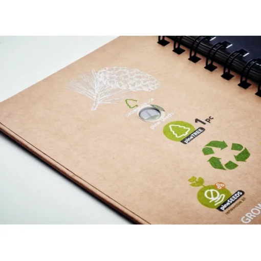Gift Campaign Quaderni a spirale personalizzati pagine a righe con semi Grow> Gadget Ecologici|Taccuini Ecologici