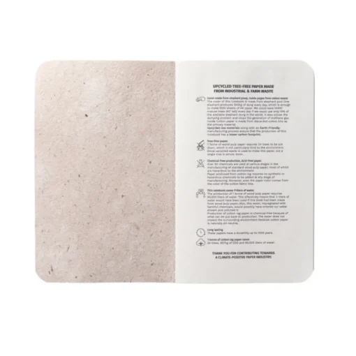 Gift Campaign Quaderni con logo A6 riciclati pagine neutre Soft Elefant> Taccuini Ecologici|Taccuini Tascabili E Quadernini A6