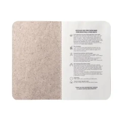 Gift Campaign Quaderno con logo ecologico A6 pagine neutre riciclate Soft Tea> Taccuini Ecologici|Taccuini Tascabili E Quadernini A6