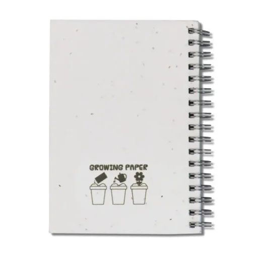 Gift Campaign Quaderno con spirale, copertina con mix di semi e fogli a quadretti> Taccuini Ecologici