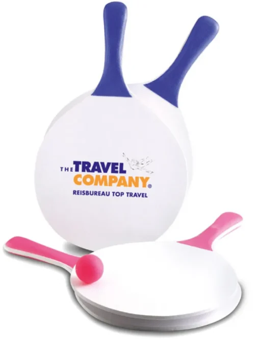 Gift Campaign Racchettoni da spiaggia in legno MDF con pallina di gomma Strand> Gadget Da Mare