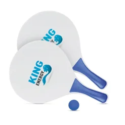 Gift Campaign Racchettoni da spiaggia in legno MDF con pallina di gomma Strand></noscript> Gadget Da Mare