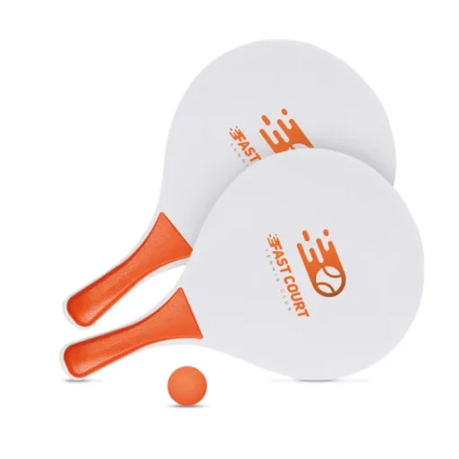Gift Campaign Racchettoni da spiaggia in legno MDF con pallina di gomma Strand> Gadget Da Mare