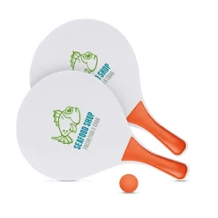 Gift Campaign Racchettoni da spiaggia in legno MDF con pallina di gomma Strand></noscript> Gadget Da Mare