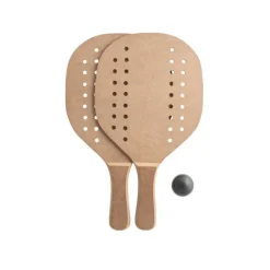 Gift Campaign Racchettoni da spiaggia in MDF con pallina in sacchetto di cotone> Gadget Da Mare