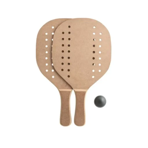 Gift Campaign Racchettoni da spiaggia in MDF con pallina in sacchetto di cotone> Gadget Da Mare