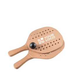 Gift Campaign Racchettoni da spiaggia in MDF con pallina in sacchetto di cotone></noscript> Gadget Da Mare