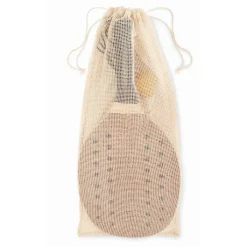 Gift Campaign Racchettoni in palissandro con logo e pallina morbida arancione Ball></noscript> Gadget Da Mare