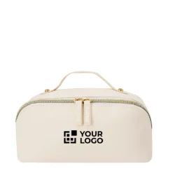 Gift Campaign Raffinato beauty case in PU con ampio scomparto e manico per trasporto></noscript> Beauty Case Personalizzati