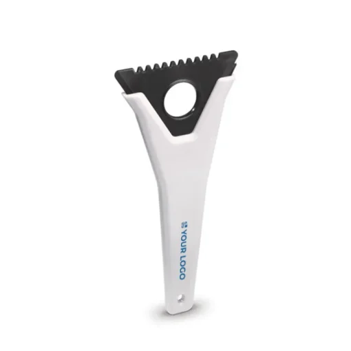 Gift Campaign Raschia ghiaccio di plastica riciclata con 3 funzioni> Gadget Per Auto