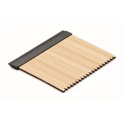 Gift Campaign Raschiaghiaccio promozionale con logo in bambù per auto Bamboo> Gadget Per Auto