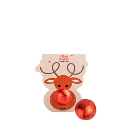 Gift Campaign Renna con pralina al latte con ripieno di nocciola da 12g> Cioccolatini