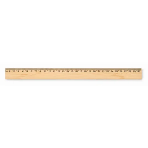 Gift Campaign Righello da 30 cm- 12 pollici in di bambù personalizzabile> Gadget Per La Scuola