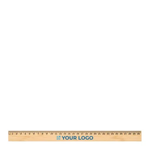 Gift Campaign Righello da 30 cm- 12 pollici in di bambù personalizzabile> Gadget Per La Scuola